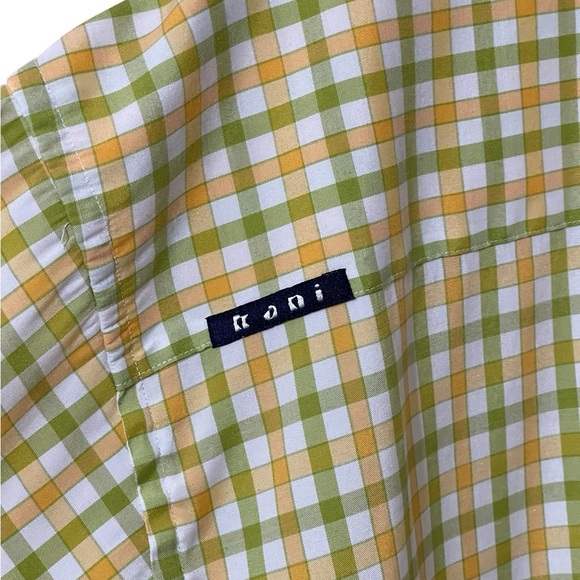KARL KANI BUTTON DOWN SHORT SLEEVE PLAID SHIRT SZ XL EUC - Picture 5 of 9